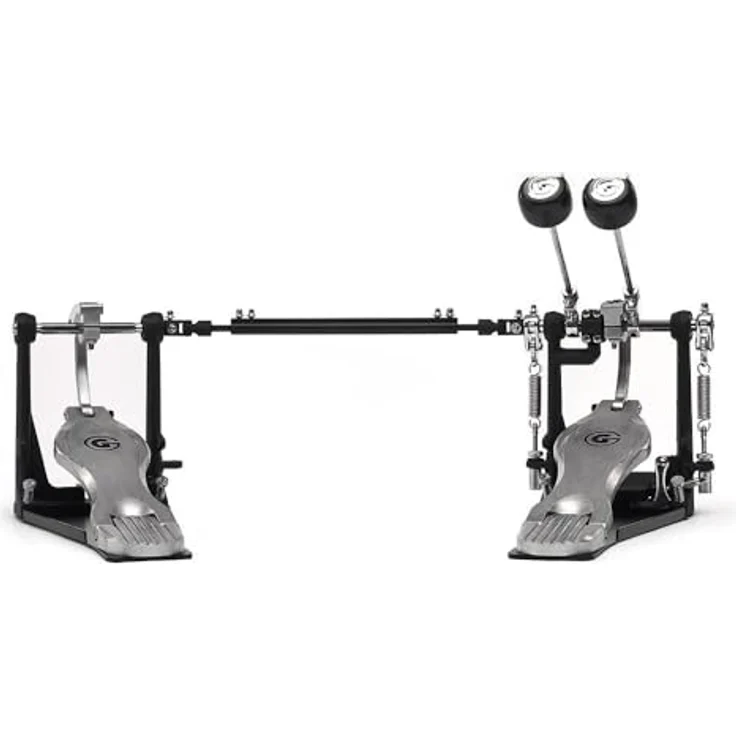 Gibraltar 6711DD-DB Double Pedal, Bass Drum Fußmaschine mit G-Class Trittplatte, Direktantrieb und Dual-Beater – Bild 1