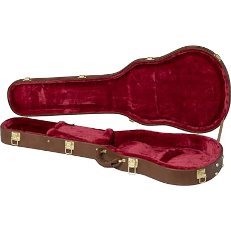 Gibson ES-339 Case, Gitarrenkoffer mit schwarzem Innenfutter und Zubehörfach, braun – Bild 2