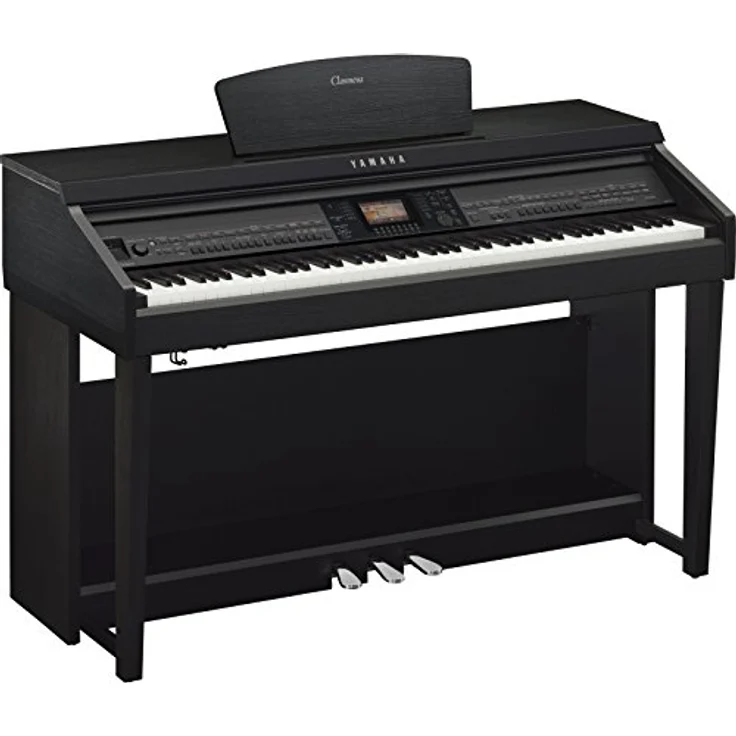 Yamaha CVP-701 B, Clavinova Digital Piano mit 88 Tasten, Graded Hammer 3X Tastatur, 1286 Sounds, 256 stimmige Polyphonie, Farbe: Schwarznuss – Bild 2