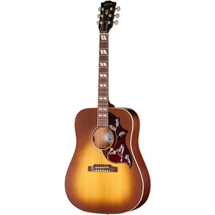 Gibson Hummingbird Special SHB, Westerngitarre Dreadnought, Sitkafichte massiv, Mahagoni, Satin Honey Burst, inkl. L.R. Baggs Element Bronze Tonabnehmer, mit Gigbag