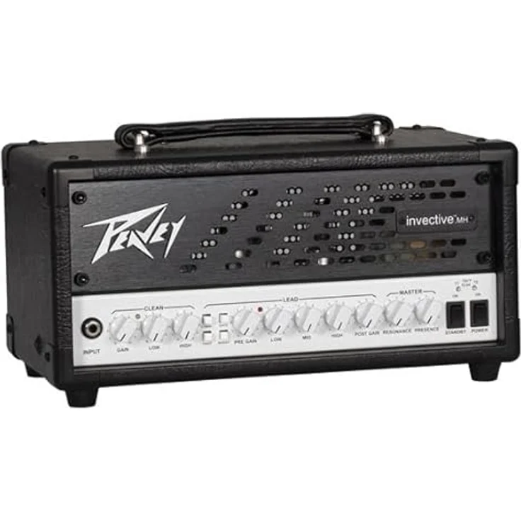 Peavey Invective MH, Röhren-Topteil für E-Gitarre mit 20 Watt RMS, Schwarz/Weiß – Bild 3