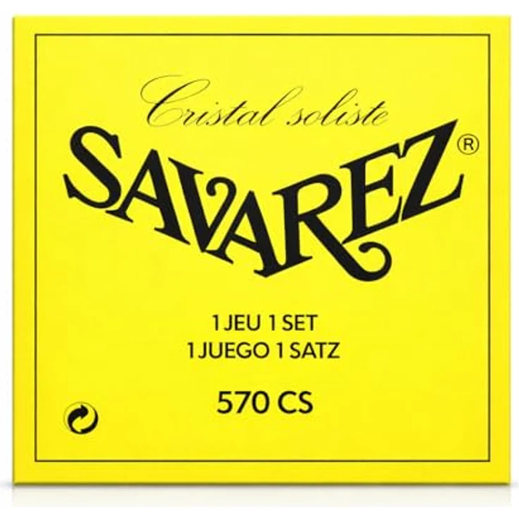 Savarez 656025 Alliance Cristal Saiten für Klassik-Gitarre, versilbert umsponnen, starke Spannung, Modell 575S A5 high – Bild 1