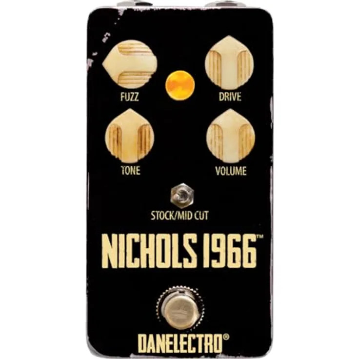 Danelectro Nichols 1966 Vint Fuzz Distor, Overdrive-Pedal mit Germanium Fuzz/Distortion, analog, True Bypass