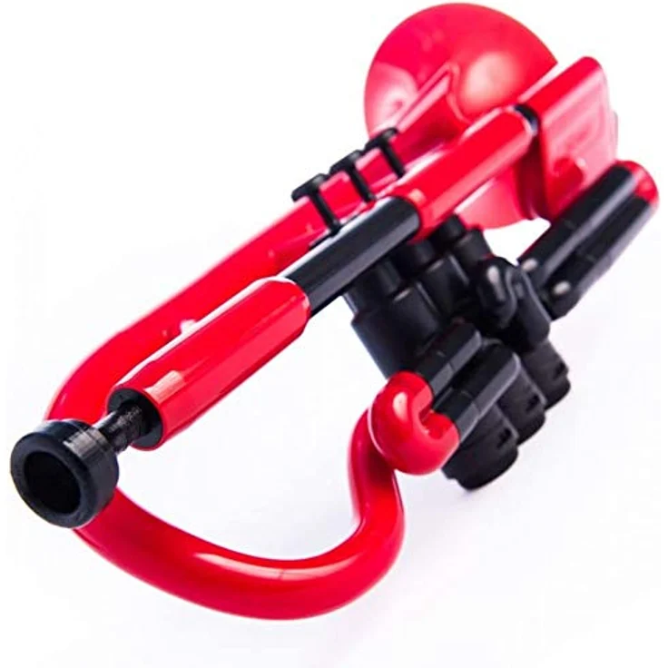 pBone music pCornet Red, Bb-Kornett aus ABS-Kunststoff, leicht und robust, inkl. Tasche und Kunststoffmundstück – Bild 4