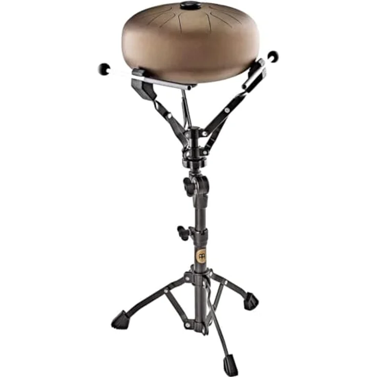 Sonic Energy Handpan Ständer Klein, Höhenverstellbar von 55 bis 70 cm, pulverbeschichteter Stahl, schwarz – Bild 4