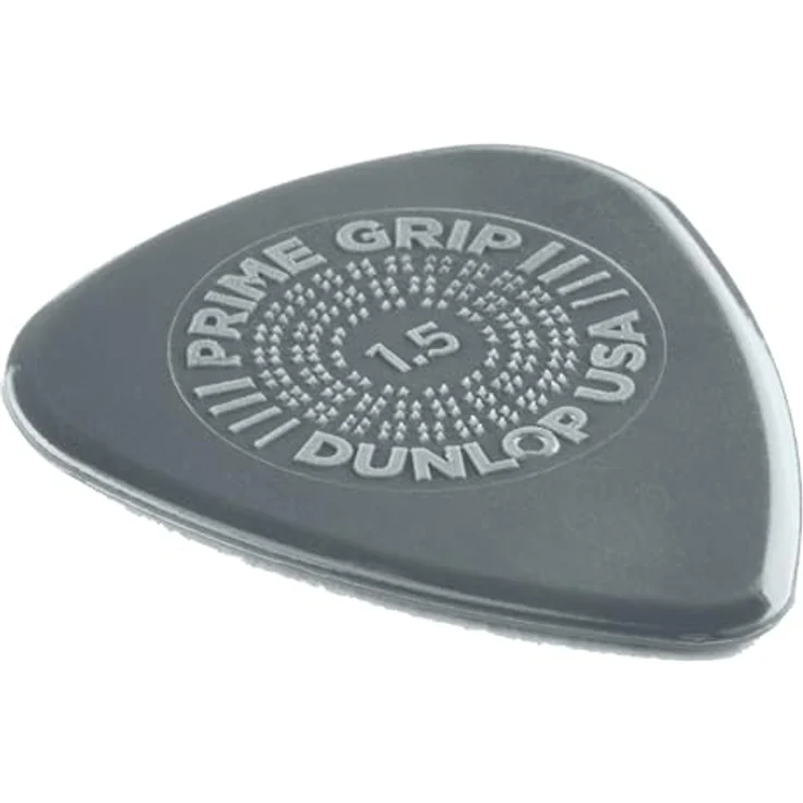 Dunlop Prime Grip Delrin 500 1.50, Plektren Spieler-Pack mit 12 Stück, graue Farbe, 1,50 mm Stärke, Low-Profile Grip – Bild 5