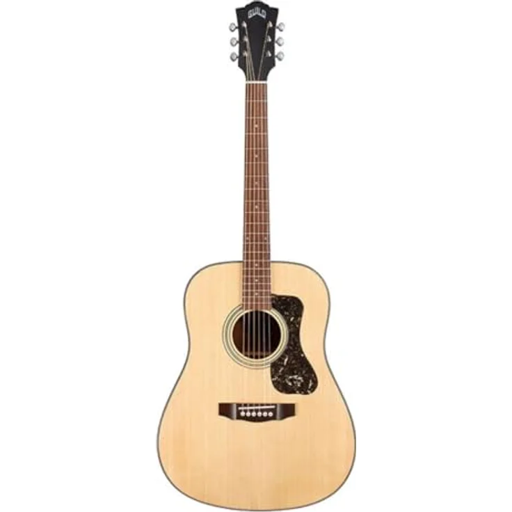 Guild D-340 Nat, Westerngitarre Dreadnought mit massiver Sitka-Fichte Decke und Mahagoni-Korpus, Natur – Bild 4