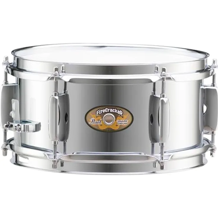Pearl Firecracker Snare Drum 10 x 5, STEEL Shell, kompakte Bauweise für vielseitige Einsatzmöglichkeiten