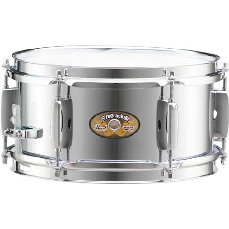 Pearl Firecracker Snare Drum 10 x 5, STEEL Shell, kompakte Bauweise für vielseitige Einsatzmöglichkeiten