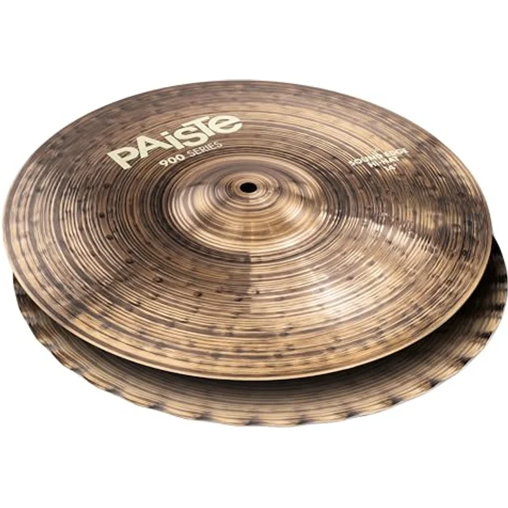 Paiste 14" 900 Series SE Hi-Hat, B8 Bronze mit gewelltem Unterbecken, warmer Grundton und definierter "Chick" Sound, dunkleres Finish – Bild 1