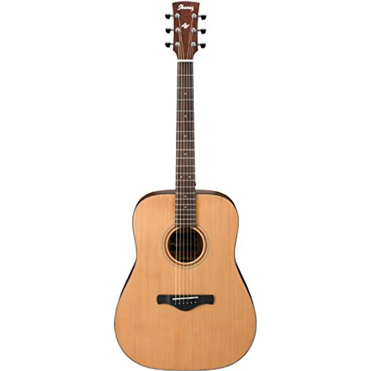 Ibanez AW65-LG, Westerngitarre Dreadnought mit massiver Zederndecke, Okume Boden & Zargen, Nyatoh Hals, Ovangkol Griffbrett, Natur Hochglanz