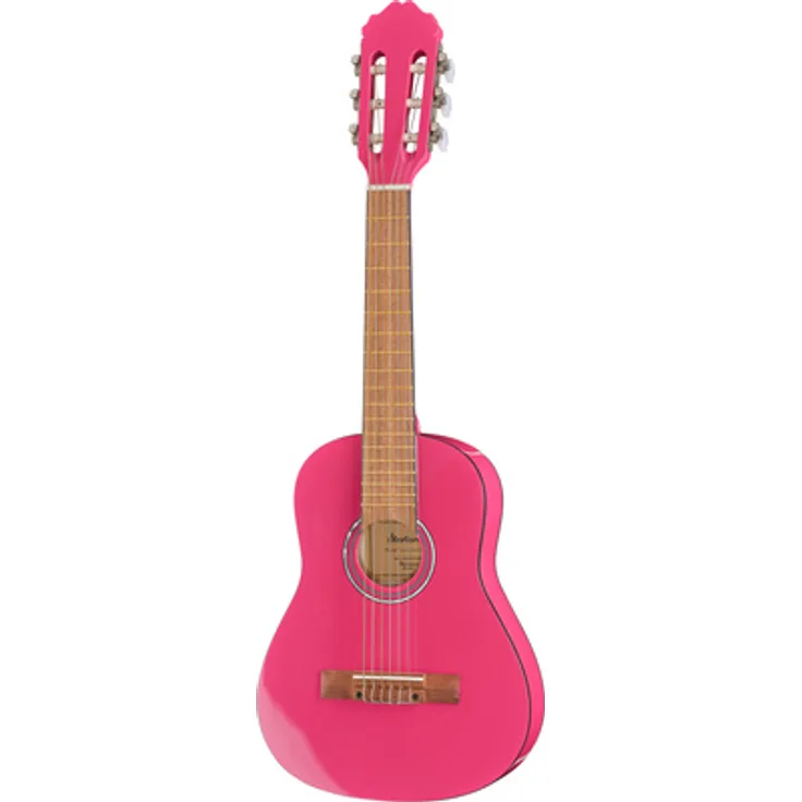 Startone CG-851 1/8 Pink, Konzertgitarre mit Linde Korpus, Nato Hals und Jatoba Griffbrett, Satin Finish