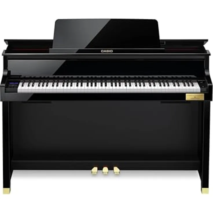 Casio GP-510 BP Celviano, Digitalpiano mit 88 Tasten, Natural Grand Hammer Action, 35 Klangfarben, 256 stimmige Polyphonie, schwarz hochglanz