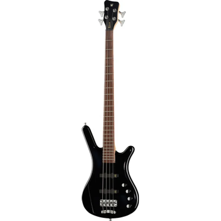 Warwick RB Corvette B 4 SBHP, 4-Saiter E-Bass mit aktivem MEC J/J Tonabnehmer, Erle Korpus, 34" Long Scale, Black Solid High Polish Finish