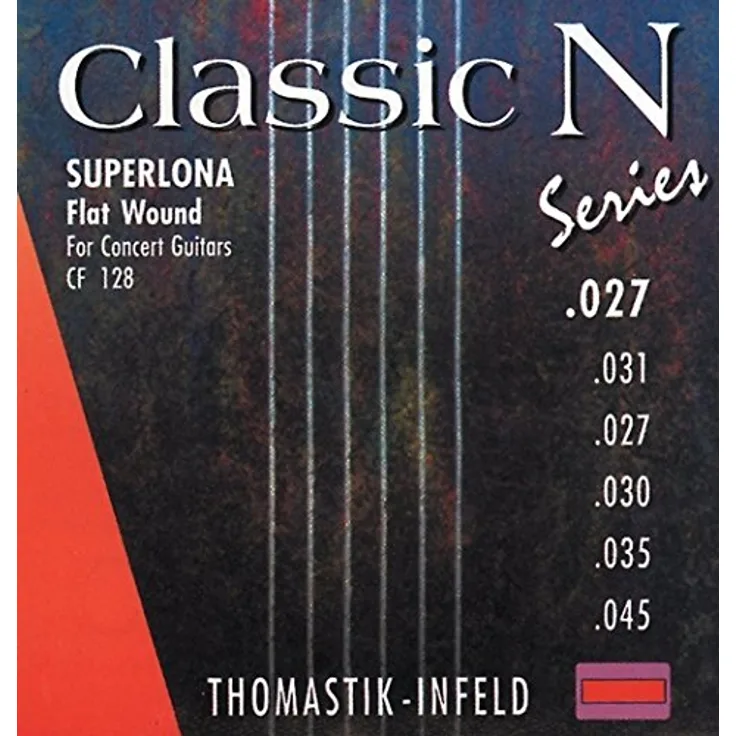 Thomastik-Infeld Classic N Series Superlona Light CR128, Saiten für Klassik-Gitarre, Hybridsatz mit synthetischer G-Saite und versilbertem Kupferdraht