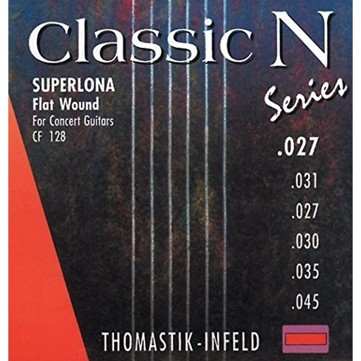 Thomastik-Infeld Classic N Series Superlona Light CR128, Saiten für Klassik-Gitarre, Hybridsatz mit synthetischer G-Saite und versilbertem Kupferdraht