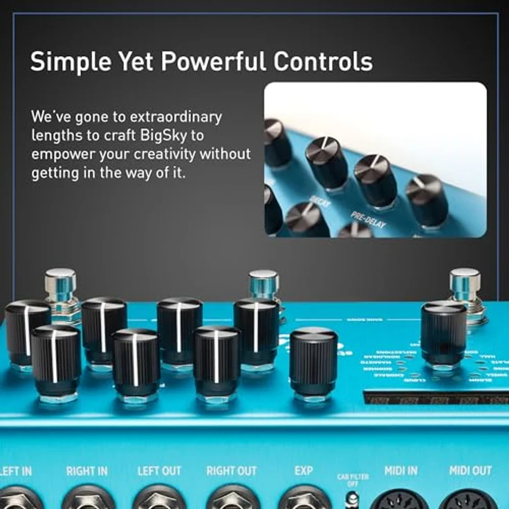 Strymon Big Sky, E-Gitarreneffekt mit 12 Reverb-Typen, 300 Presets, MIDI steuerbar, inklusive 9V Netzteil – Bild 5