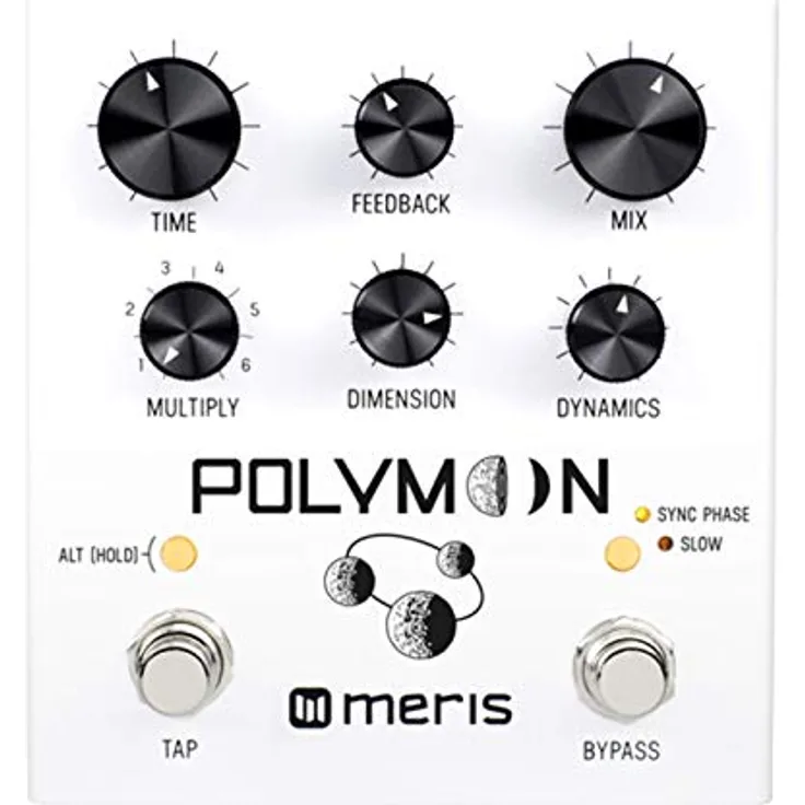 Meris Polymoon, Delay Effekt Pedal mit 1.200 ms Delay Zeit, Tap Tempo, 6 LFO Wellenformen und MIDI Presets