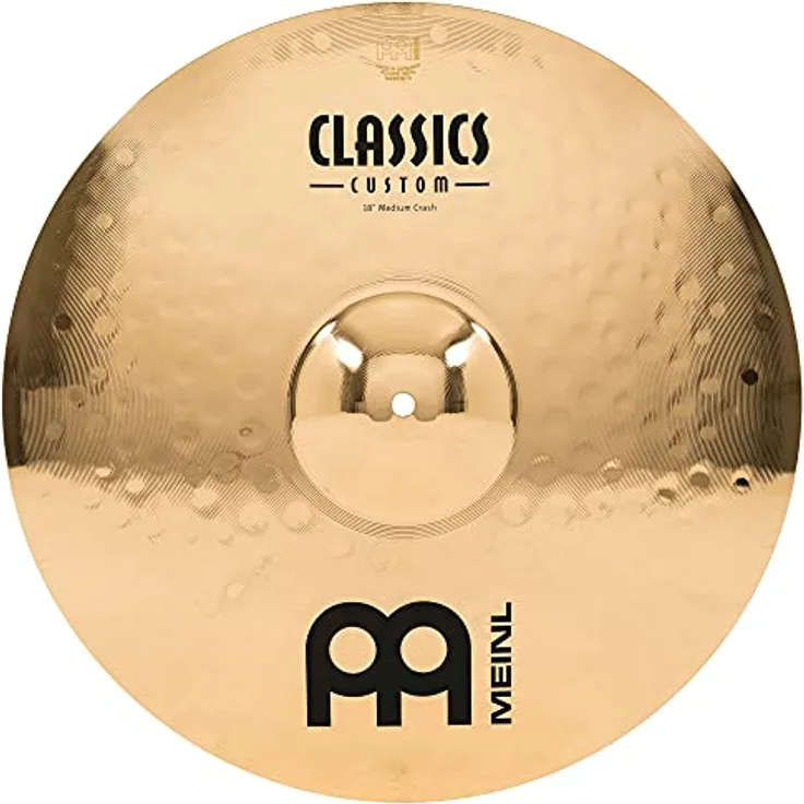 Meinl CC18MC-B Classics Custom Brilliant Crash 18, 45,7 cm Schlagzeugbecken aus B12-Bronze mit hellem Klang und ausgewogenen Obertönen