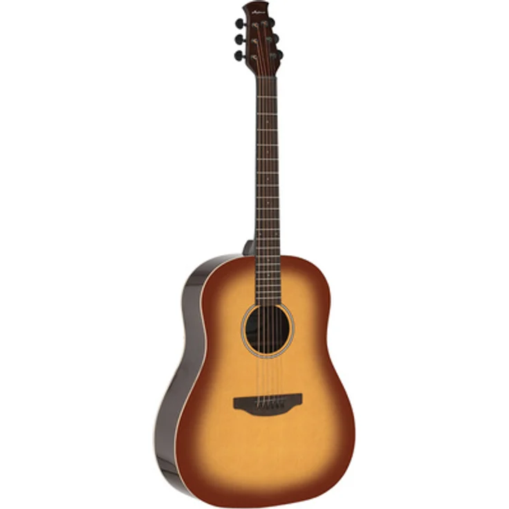 Applause AAS-69-VC Jump, Westerngitarre mit massivem Fichtendeckel, Vintage Cherry Burst, Ovangkol-Korpus und Pinless Bridge Design
