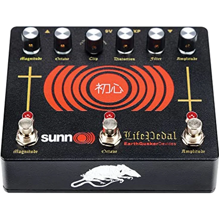 EarthQuaker Devices Sunn O))) Life Pedal V3, Distortion / Boost / Octaver Effektpedal mit regelbarem Octave-Up Effekt, 3 wählbare Clipping-Modi, Metallgehäuse – Bild 4