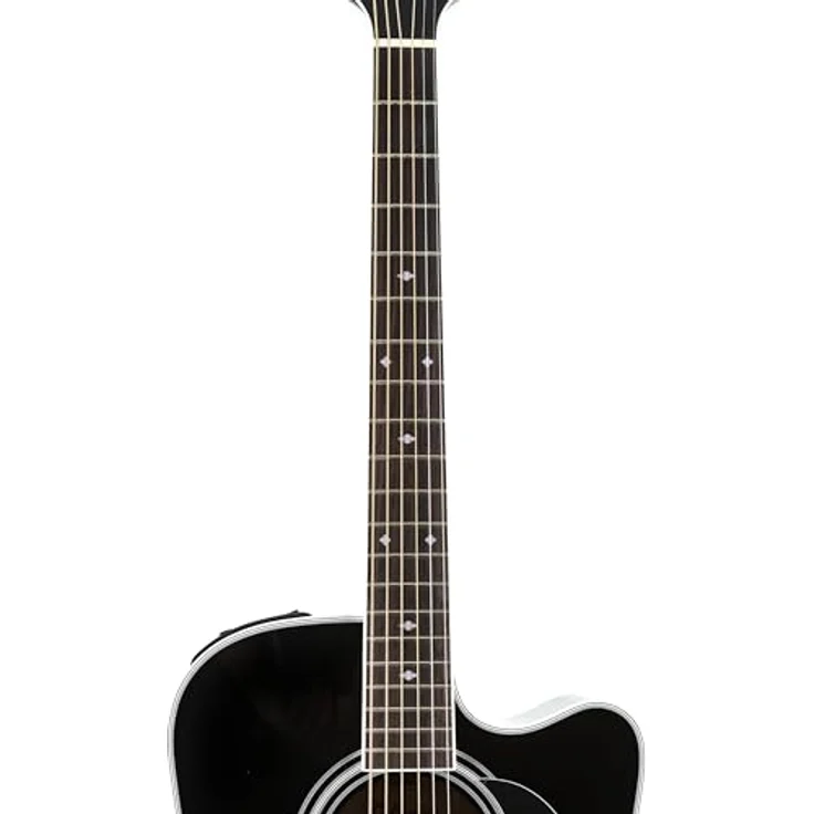 Takamine EF341SC Dreadnought Westerngitarre, massive Zederndecke, Palisander Griffbrett, CT4BII Preamp, schwarzer Hochglanz, inkl. Softcase – Bild 6