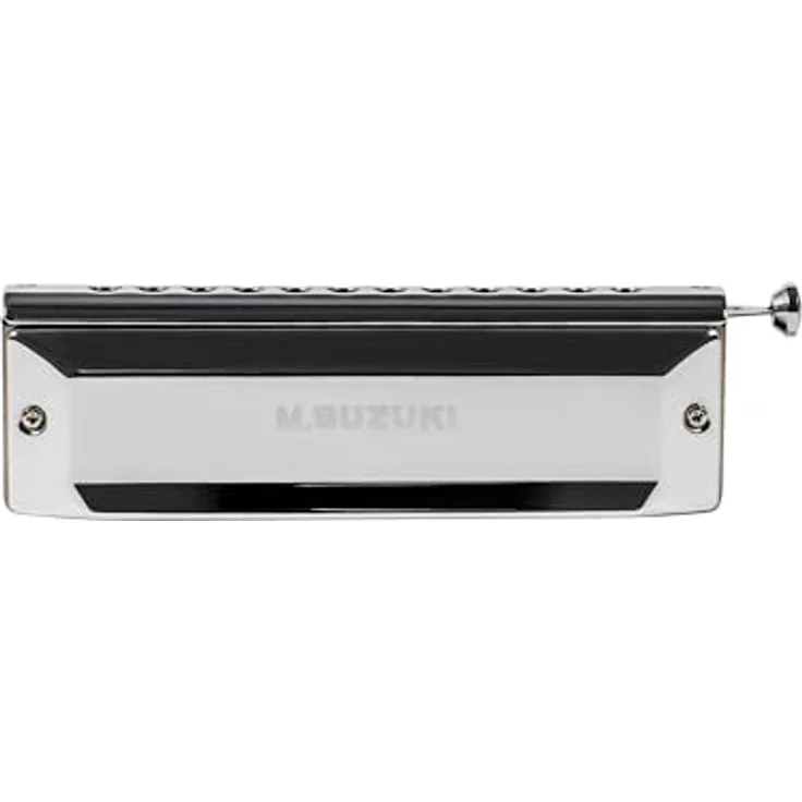 Suzuki SCX-48 Chromatix G, chromatische Mundharmonika mit 12 Kanzellen, G-Stimmung, verchromte Deckelplatten und Phosphor Bronze Stimmplatten – Bild 6