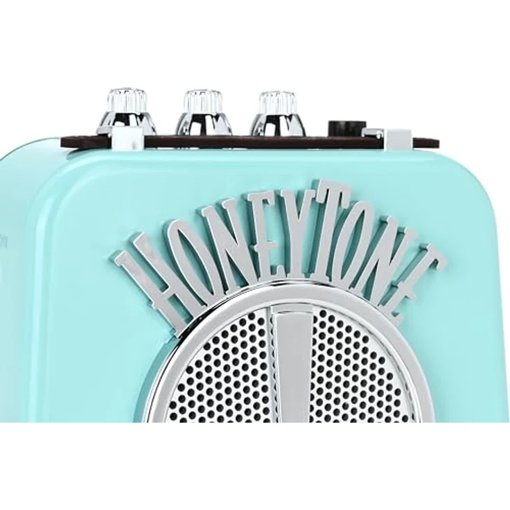 Danelectro N-10 Honeytone Mini Amp AQ, E-Gitarrencombo Mini-Verstärker mit 1 Watt, Clean und Overdrive Sound, Farbe Aqua – Bild 4