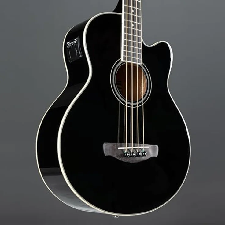 Ibanez AEB8E-BK, Akustikbass mit Fichte Decke, Sapele Boden, Mahagoni Hals, schwarzer Hochglanz-Finish und Ibanez AEQ-2T Preamp mit Tuner – Bild 6