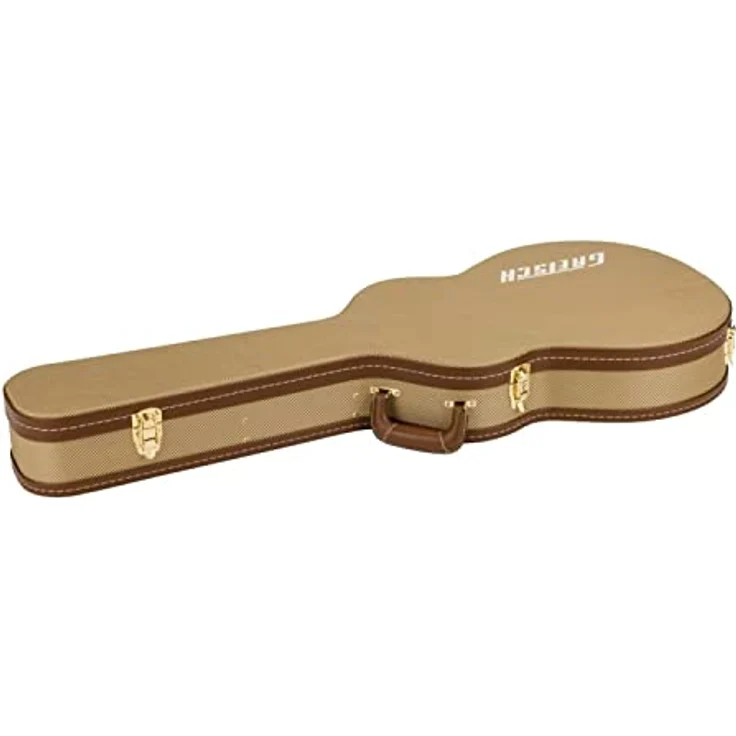 Gretsch G2622T Tweed, Gitarrenkoffer für Streamliner Centre Block mit goldenen Verschlüssen und braunem Plüschinterieur – Bild 3