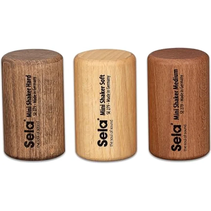 sela Mini Shaker Set, Percussion-Instrumente mit Soft, Medium und Hard Klangoptionen, kompakt und robust – Bild 2