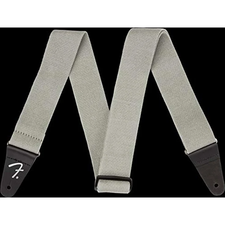 Fender Supersoft Strap Grey, Gitarrengurt aus gesponnenem Polyestergewebe, 5 cm breit, verstellbar von 119 bis 142 cm, grau – Bild 3