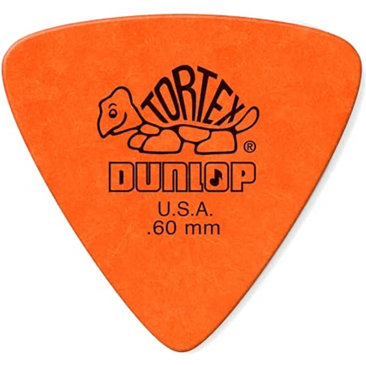 Jim Dunlop Plektrum Tortex Triangel 0,60mm, 72 Stück, für klaren und sauberen Klang – Bild 1