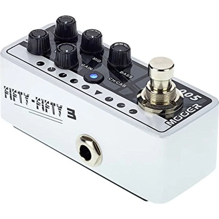 MOOER Micro PreAmp005, Gitarre Mikrovorverstärker Pedal, EVH 5150 Nachbildung, 3-Band-EQ, Lautsprechersimulation, Fußschalterbetrieb – Bild 4