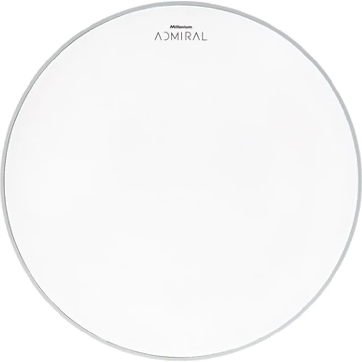 Millenium 24" Admiral Coated, einlagiges Schlagzeugfell mit weicher, warmer Klangfarbe, weiß aufgeraut