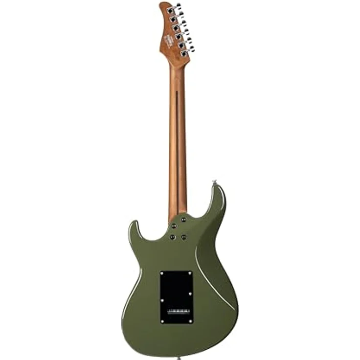 Cort G250 SE Olive Dark Green, ST-Style E-Gitarre mit Linden Korpus, geröstetem Ahorn Hals und VTS63 & VTH59 SSH Pickups – Bild 5