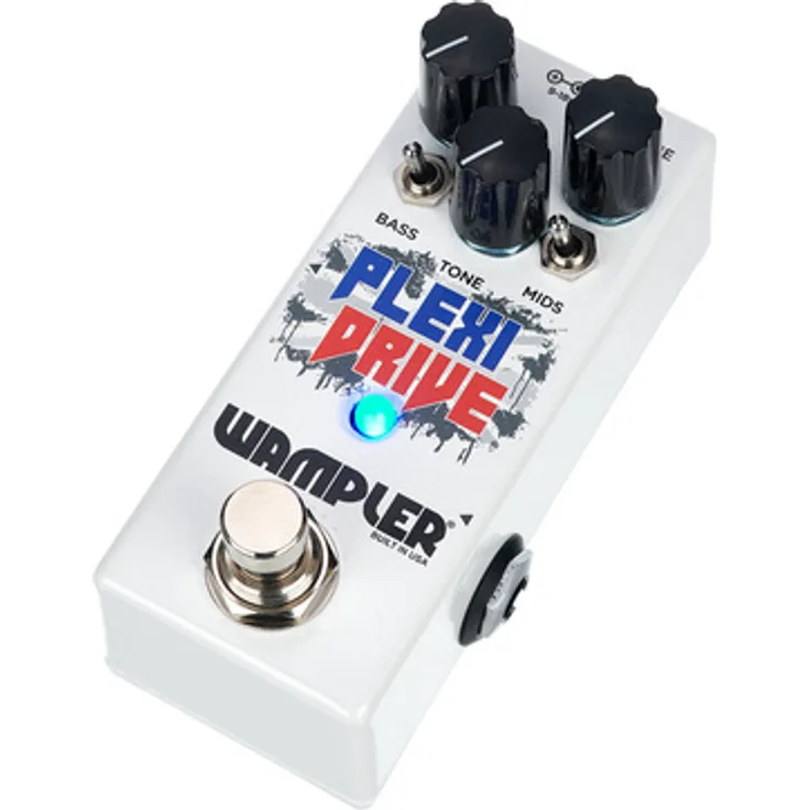 Wampler Plexi-Drive Mini, Overdrive-Pedal für E-Gitarre mit Mid-Boost und Bass-Boost-Schaltern, Made in USA