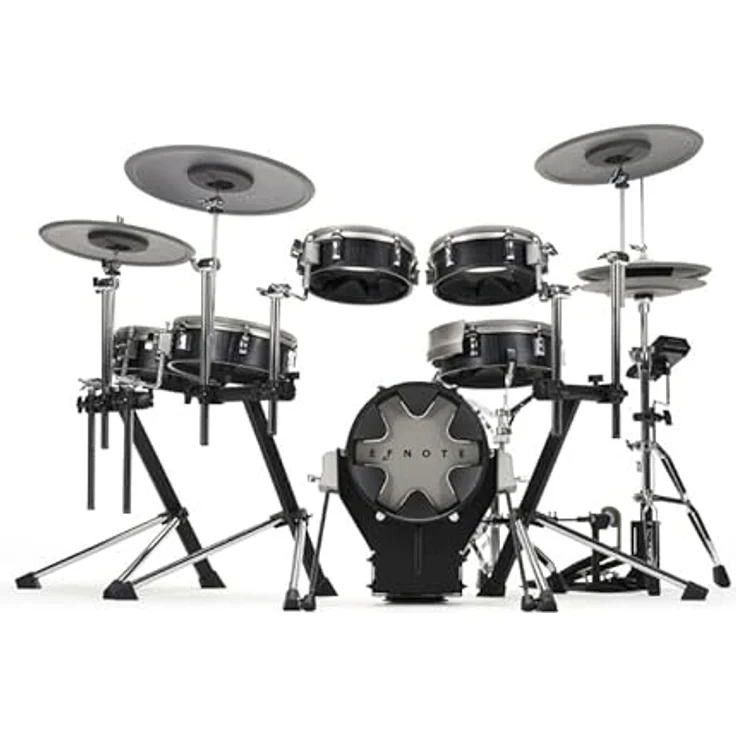 Efnote 3X E-Drum Set, 6-lagige Birkenholz Kessel, Drummodul mit Touch Screen, 98 Multilayer Sounds, Bluetooth & USB Audio Interface – Bild 1