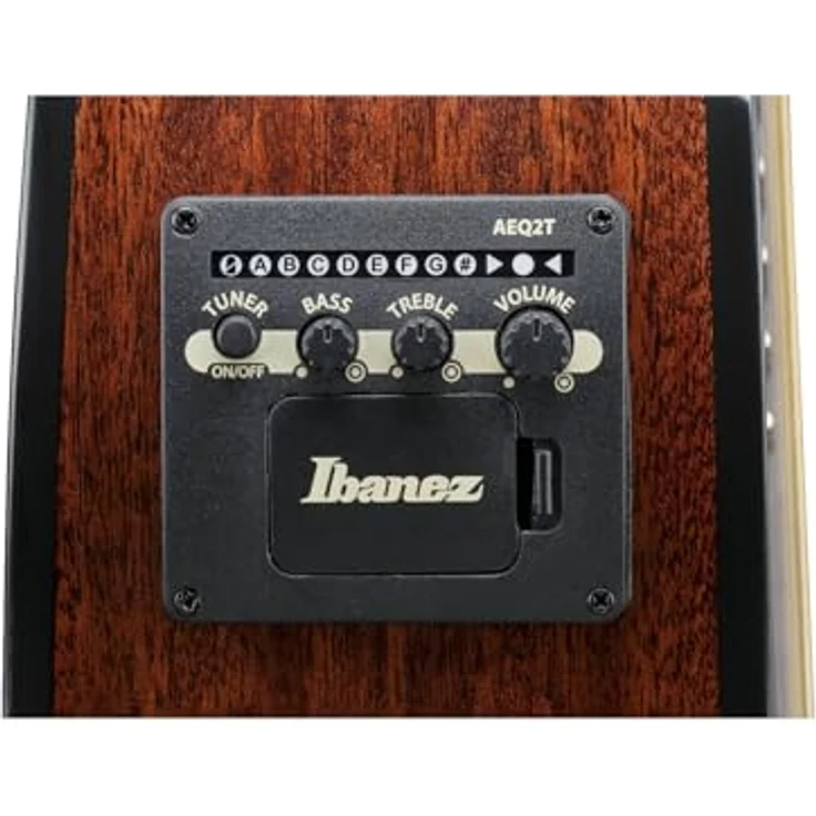 Ibanez AEWC16QA-TKH, Westerngitarre mit Cutaway, Linde Decke, Nyatoh Hals, Transparent Black Sunburst Finish – Bild 9
