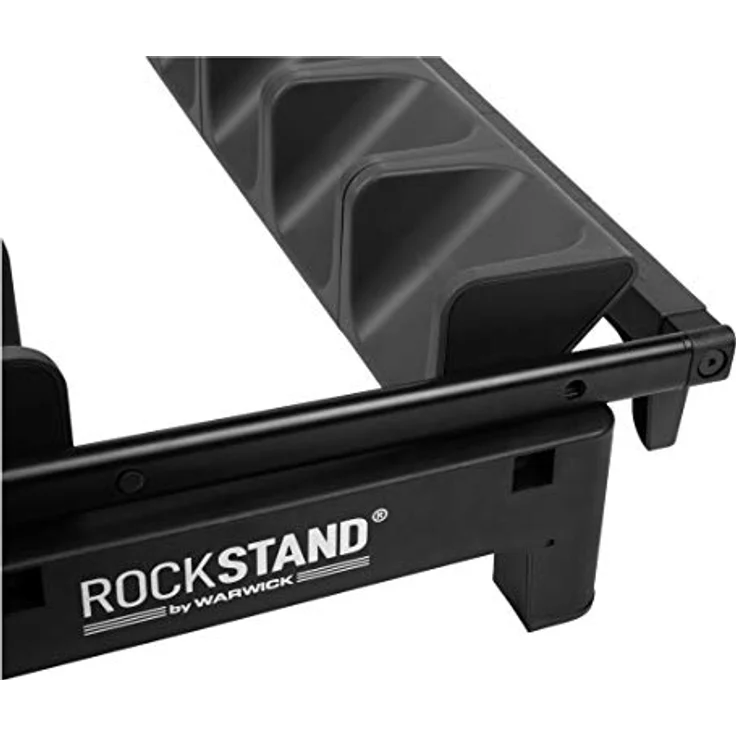 Rockstand RS 20867 9 E-Guitar Stand, Mehrfach-Gitarrenständer für bis zu 9 E-Gitarren/Bässe, schwarz mit anthrazitfarbenen Softpads, klappbar, Maße 1165 x 685 x 400 mm – Bild 8