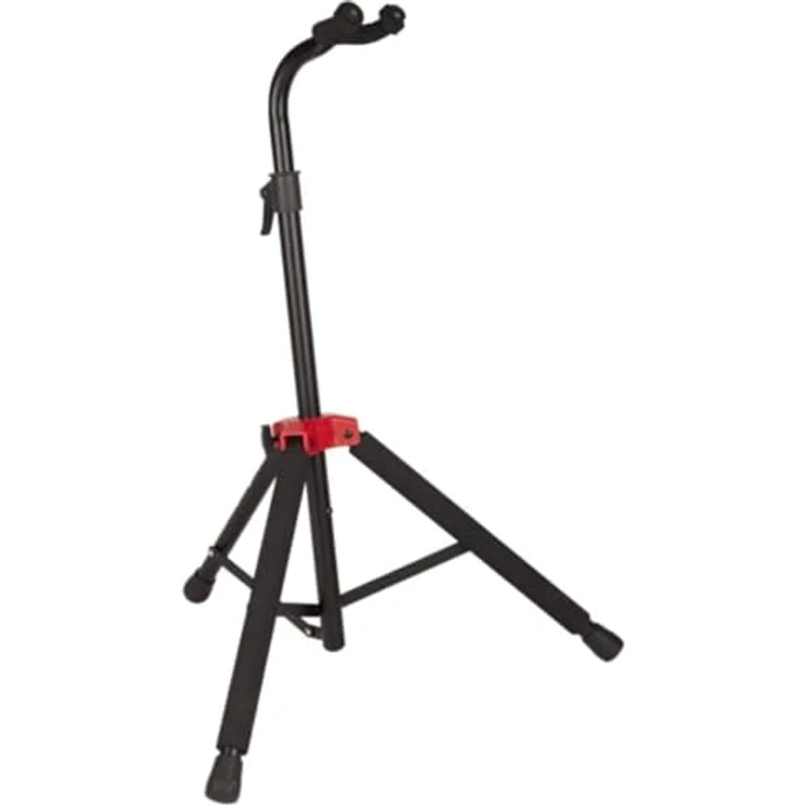 Fender Deluxe Hanging Guitar Stand, höhenverstellbarer Gitarrenständer für E-Gitarre und E-Bass, Metall-Konstruktion, platzsparend zusammenklappbar – Bild 2