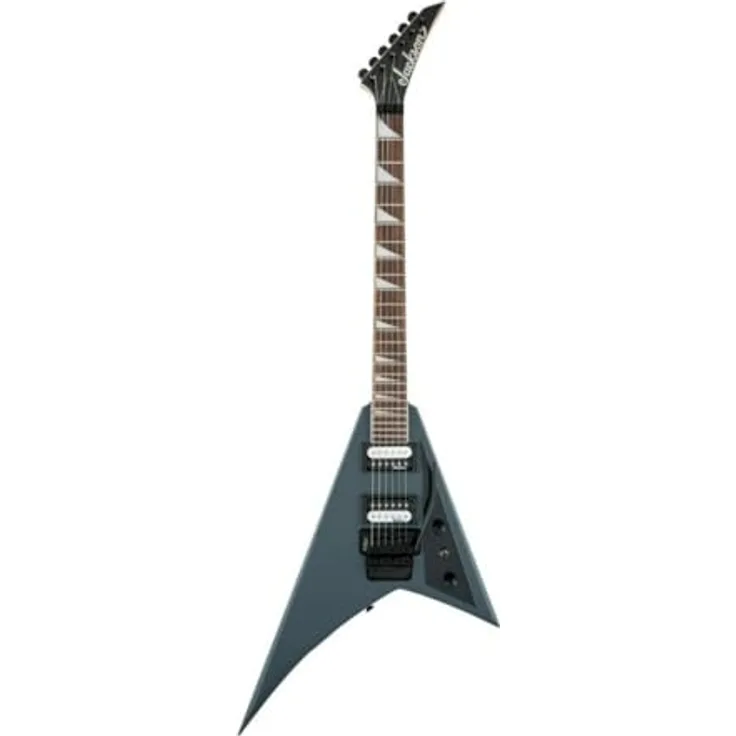 Jackson JS32 Rhoads Satin Gray, E-Gitarre mit sorgfältiger Verarbeitung und ausgewählten Materialien, grau