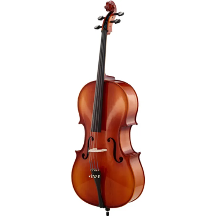 Roth & Junius RJCE 4/4 Europe Student Cello Set, mit massiver Fichtendecke und Ahornboden, inkl. Tasche, Bogen und Kolophonium