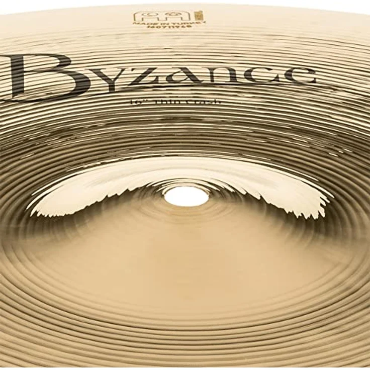 Meinl 16" Byzance Thin Crash, handgehämmertes B20 Bronze Schlagzeugbecken mit brillantem Klang und schnellem Ansprechverhalten – Bild 6