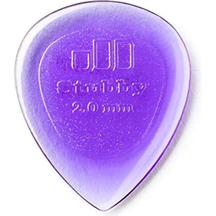 Jim Dunlop Stubby Jazz Plektrum, 2,00 mm, 6er Pack, USA