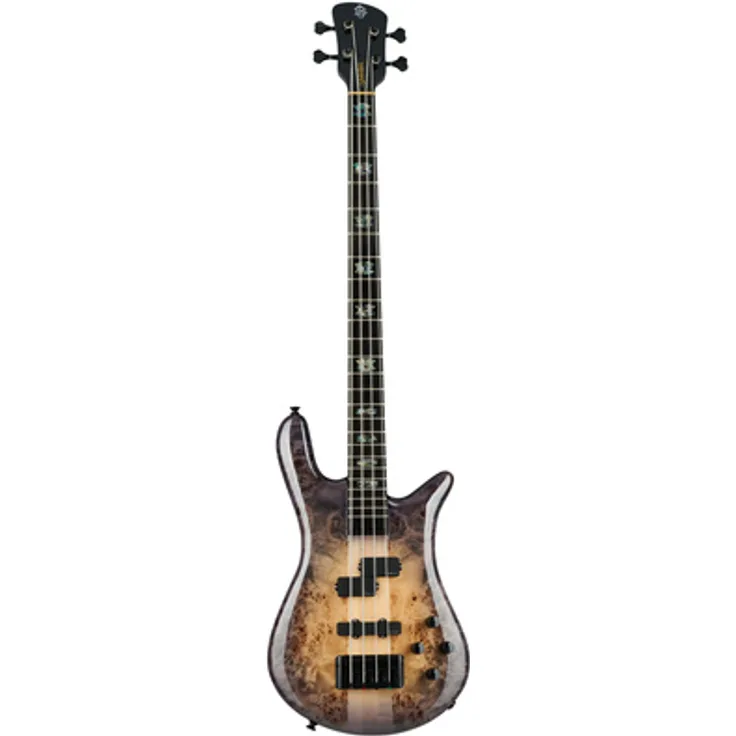 Spector Euro 4 CST, 4-Saiter E-Bass mit durchgehendem Hals, Natural Violet Burst, aktive EMG Pickups, inkl. SPECTOR Gigbag