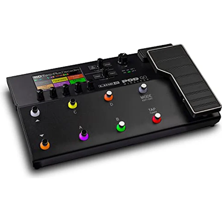 Line6 Pod GO Wireless, Gitarren-Multieffektpedal mit 300+ Effekten, inkludiert Relay G10TII Transmitter, kompaktes Design – Bild 1