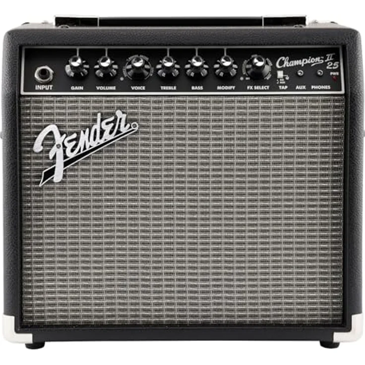 Fender Champion II 25, Transistor Combo Verstärker für E-Gitarre mit ausgewogener Verarbeitung – Bild 4