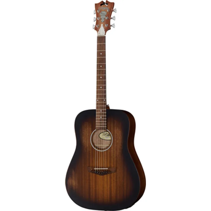 DAngelico Premier Lexington LS Dreadnought Westerngitarre, Aged Mahogany, mit D'Angelico MG-30 Tonabnehmer und EQ