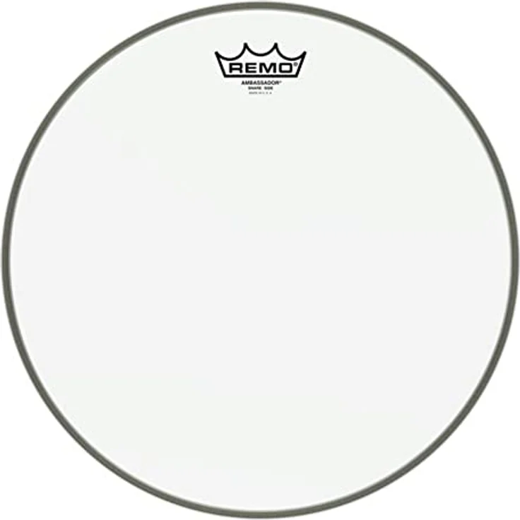 Remo Ambassador Transparent Resonanz Schlagzeugfell für Snaredrum - 15" - hochwertige Verarbeitung und Stabilität
